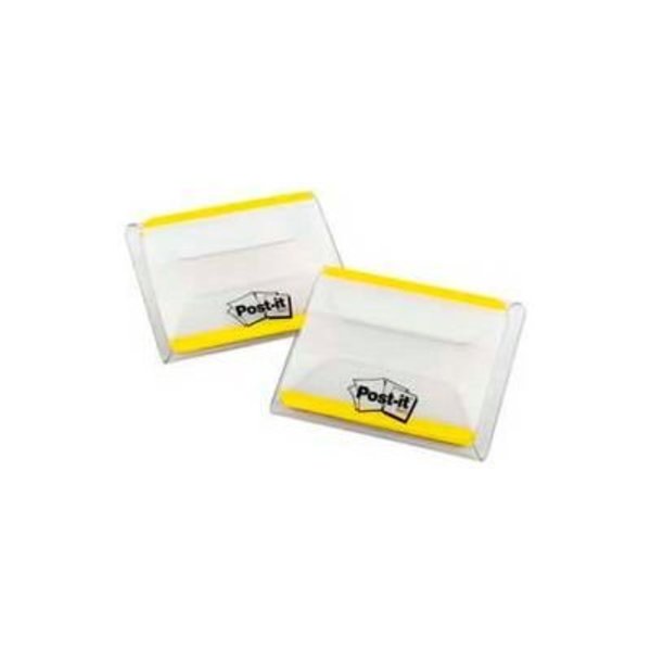 3M Post-it® Durable Tabs, 2" Solid, Yellow, 25 Tabs/Dispenser, 2 Dispensers/Pack 686F50YW